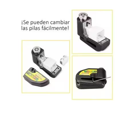 CANDADO ALARMA PARA MOTO Y BICICLETA