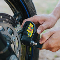 Candado de disco con alarma para moto y bicicleta