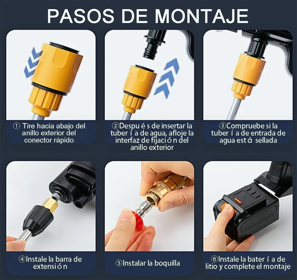 High Pressure Cleaner® hidrolavadora Portátil / Inalámbrica